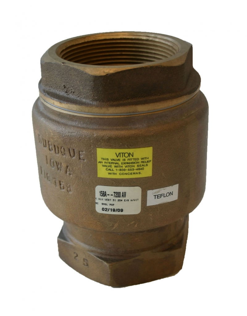 Morrison Bros 158A-0400 AV 1" Vertical Check Single Poppet