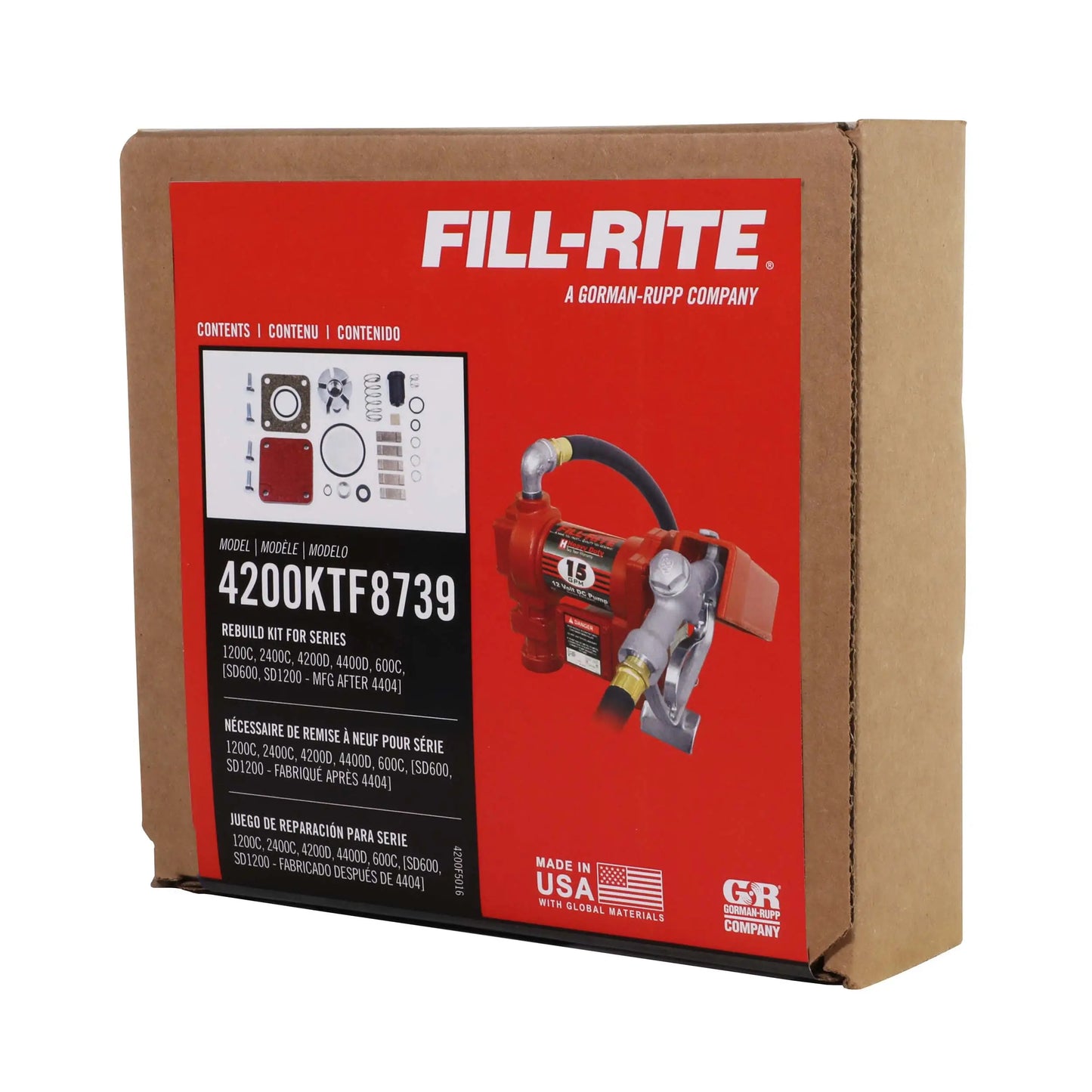 Fill-Rite 4200KTF8739 DC Pump Rebuild Kit