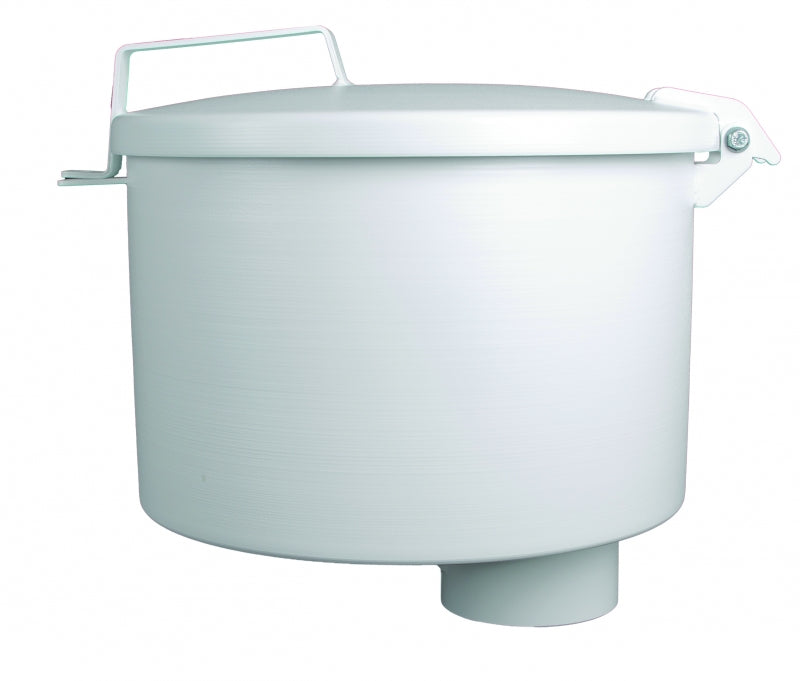 Morrison Bros 518-0100 AC 7 1/2 Gallon AST Spill Container, 4" Female Threaded, Offset Mount White Powder Coated