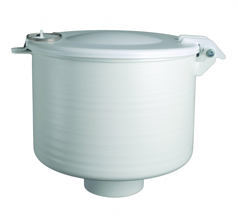 Morrison Bros 518CC-0100 AC 7 1/2 Gallon AST Spill Container, 4" Female Threaded, Center Mount White Powder Coated