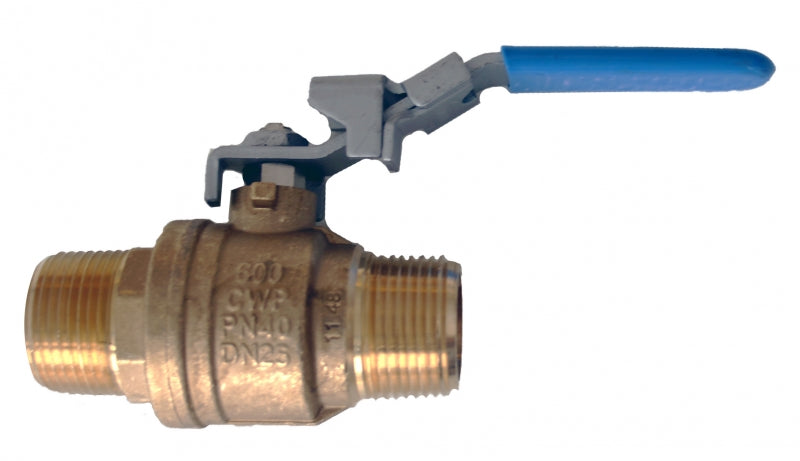 Morrison Bros 633-0500 1"npt Male x Male Ball Valve Straight Style Barrel Faucet