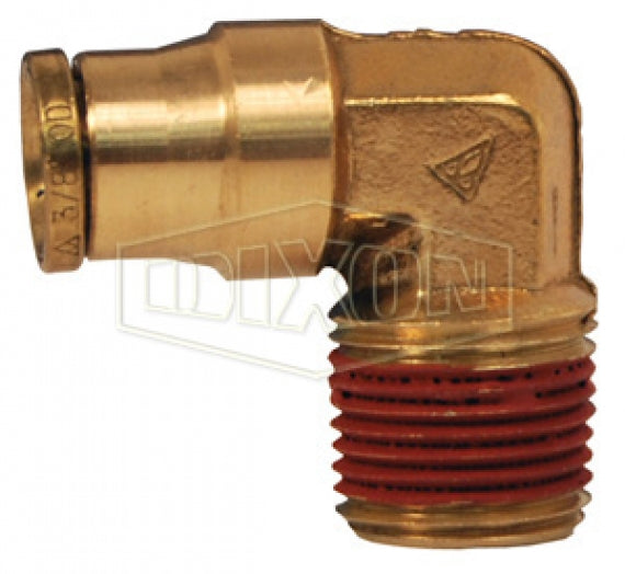 Dixon 698X8 1/4" Tube X 1/4" NPT Elbow Push In