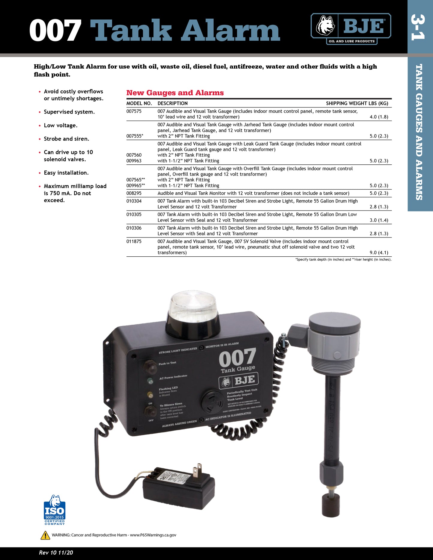 BJE 007575 - 007 Tank Alarm Monitor System