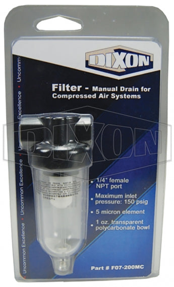 Dixon F07-200MC 1/4" Mini Air Filter Manual