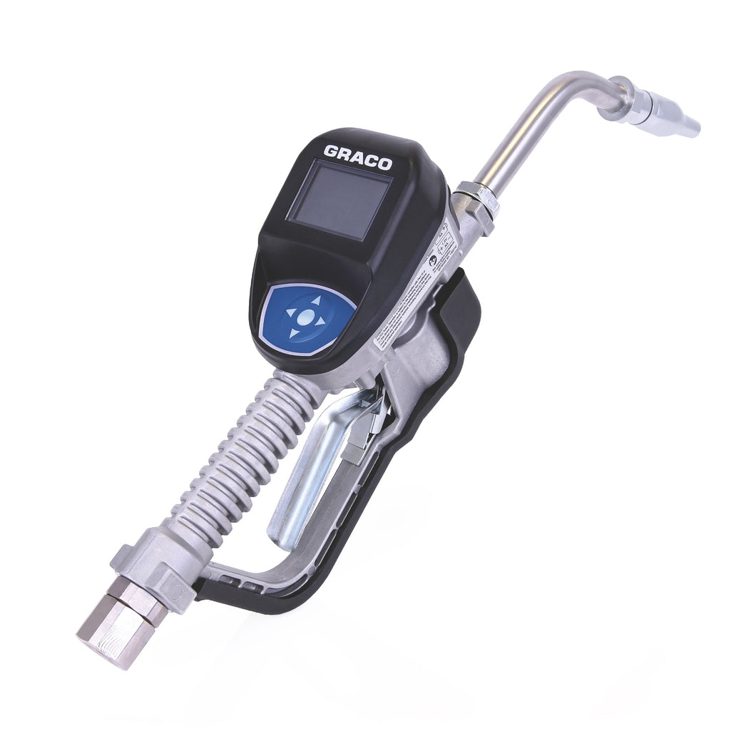 Graco 25M317 Pulse® Metered Dispense Valve for Oil Applications - 1/2 in NPT, Rigid Extension, Automatic Nozzle