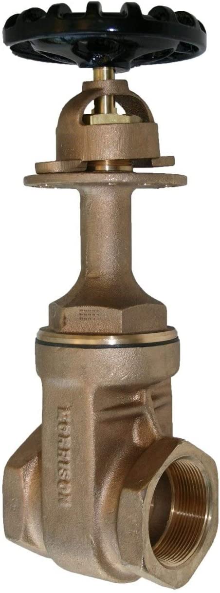 Morrison Bros 235B-0100 AV Locking 1-1/2" Brass Gate Valve