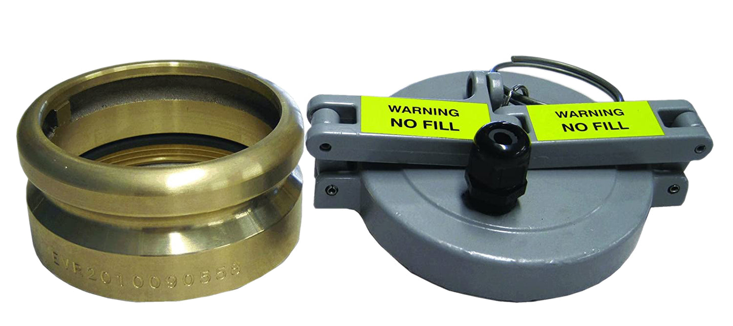 Morrison Bros 305XPA1100AKEVR 4" Tank Monitoring Cap & Adaptor Combination w/ 1/2" hole, CARB EVR Approved