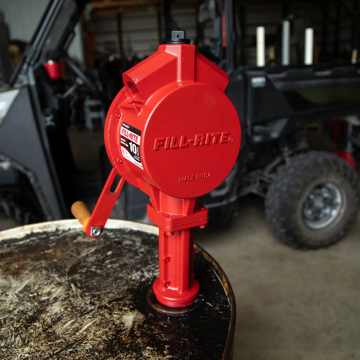 Fill-Rite FR110 Rotary Hand-Operated Fuel Transfer Pump, Pump Only, 2" Bung Mounted
