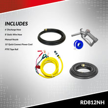 Fill-Rite RD812NH 12V DC 8 GPM Fuel Transfer Pump with Nozzle