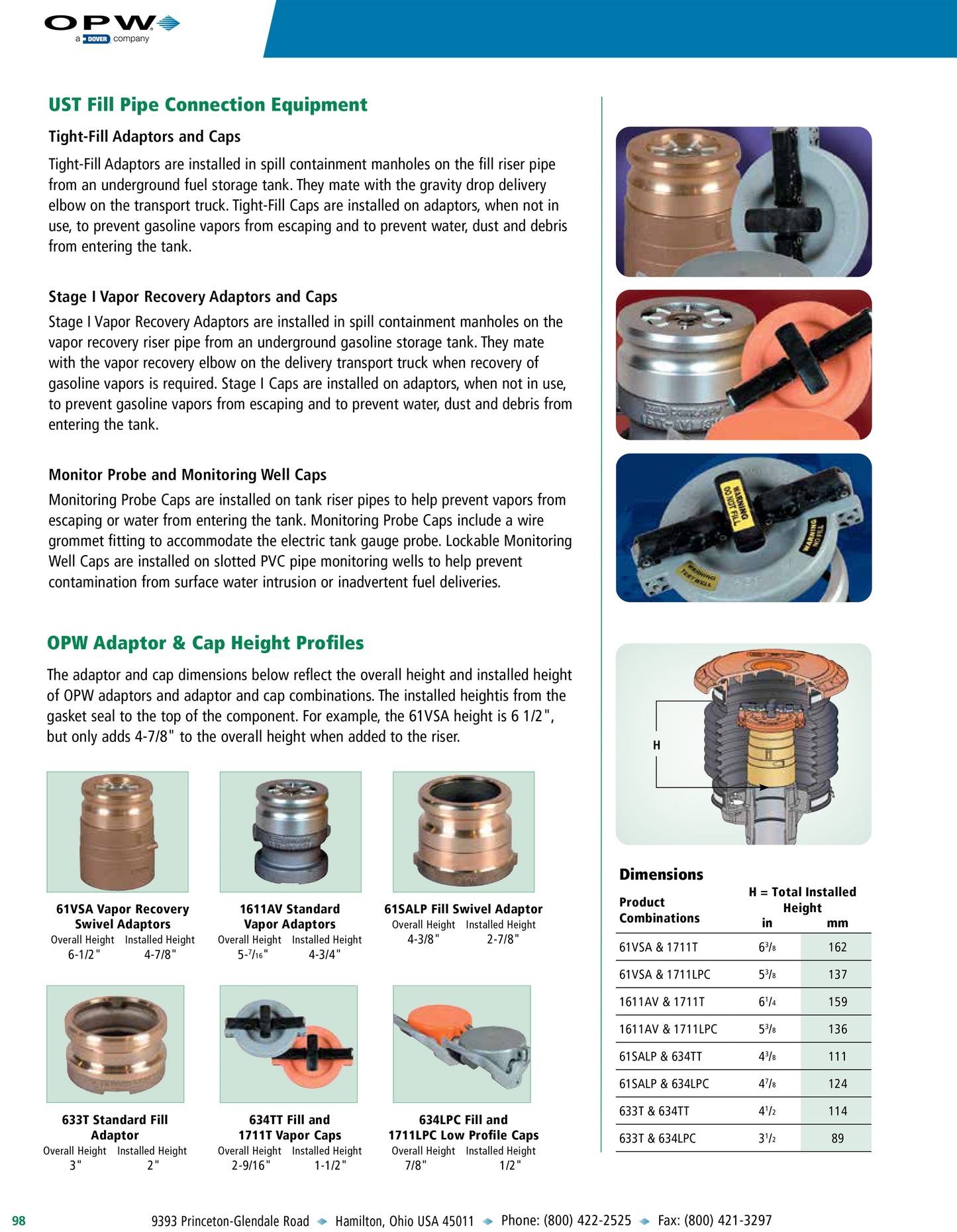 OPW FC 61VSA-1020-EVR Bronze Vapor Recovery Swivel Adaptor