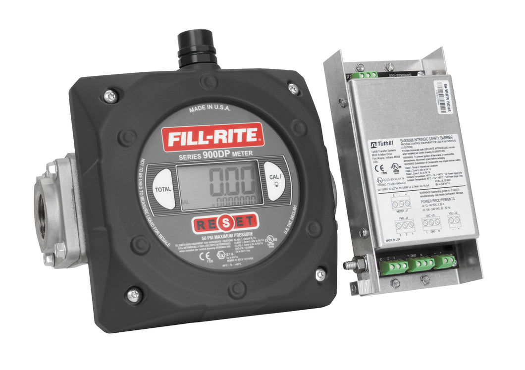 Fill-Rite 900CDP 6-40 GPM 4-Digit Digital Fuel Transfer Meter with pulse output