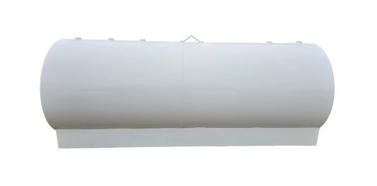 IOME 1000 Gallon 48" Farm Tank Single Wall AST for Fuel and Oil - Steel Painted White(Non-UL)