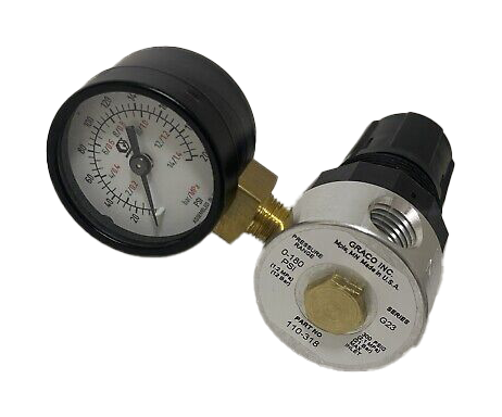 Graco 110147 1/4" Air Regulator w/ Gauge