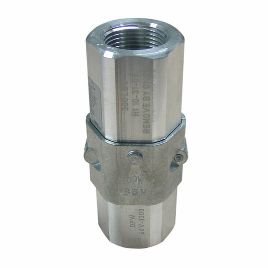 OPW FC 66V-1300 1"F x 1"F (NPT) 300lb Single Use Breakaway Valve