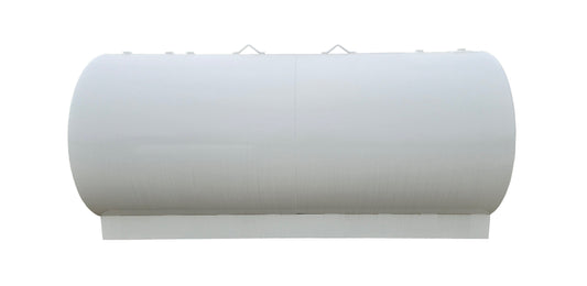IOME 2000 Gallon 64" Farm Tank Single Wall AST for Fuel and Oil - Steel Painted White(Non-UL)