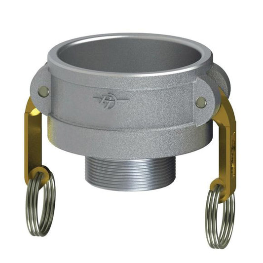 PT Coupling 40X30B 4" Coupler X 3" Male Thread Aluminum