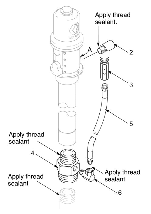 Graco 235998, 600 PSI Thermal Relief Kit For Series C, Fire-Ball 225, 3:1 and 1/4:1 Dyna-Star Oil Pumps