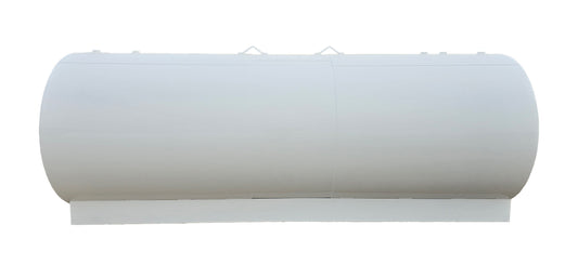 IOME 2500 Gallon 64" Farm Tank Single Wall AST for Fuel and Oil - Steel Painted White(Non-UL)