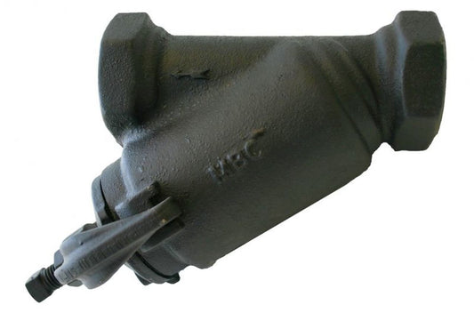 Morrison Bros 285-1300 AS 1-1/2" npt Cast Iron Bottom Clean-Out Line Strainer 40 Mesh