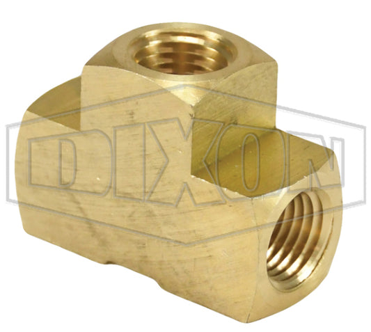 Dixon 3220404C 1/4" FNPT Brass Tee