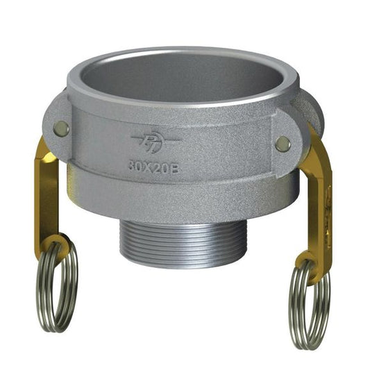 PT Coupling 3" Aluminum Coupler X 2" Male
