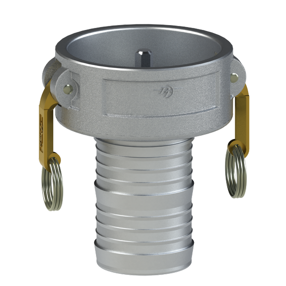 PT Coupling 40X30CSP 4" Coupler X 3" Hose w/ Pin Aluminum