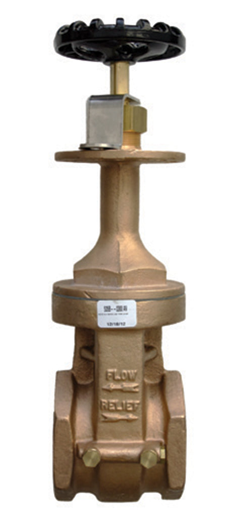 Morrison Bros 535B-0100 AV 2" Gate Valve w/Expansion Relief, Brass, Locking