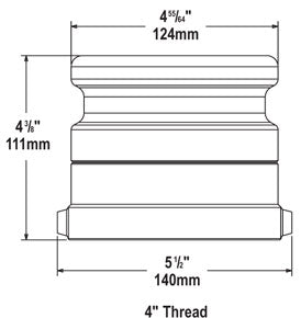 OPW FC 61SALP-1020-EVR Bronze 4" Swivel Fill Adapter