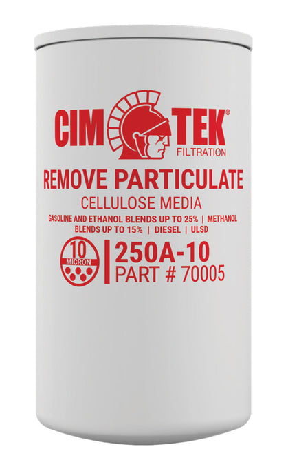 CimTek Filter 70005/250A-10, Cellulose 10 Micron, 1" (1-3/8"-12) Threaded Filter