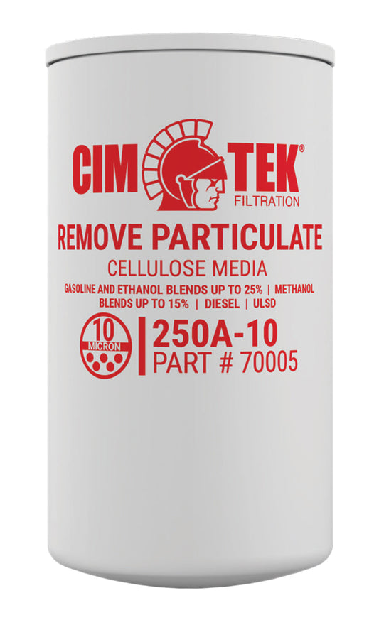 CimTek Filter 70005/250A-10, Cellulose 10 Micron, 1" (1-3/8"-12) Threaded Filter