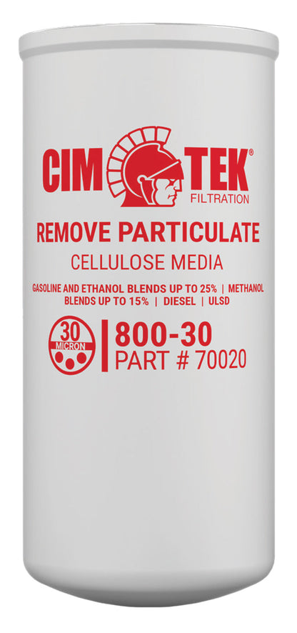 CimTek Filter 70020/800-30, 30 Micron, 1-1/2"-16 Threaded Filter