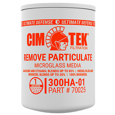 CimTek 70025/300HA-01 Microglass High Alcohol 1 Micron 3/4"(1"-12) Threaded Filter
