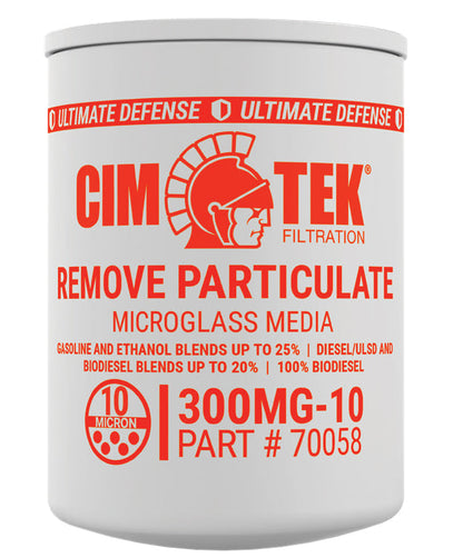 CimTek 70058/300MG-10, 10 Micron, 3/4"(1"-12) Threaded Filter