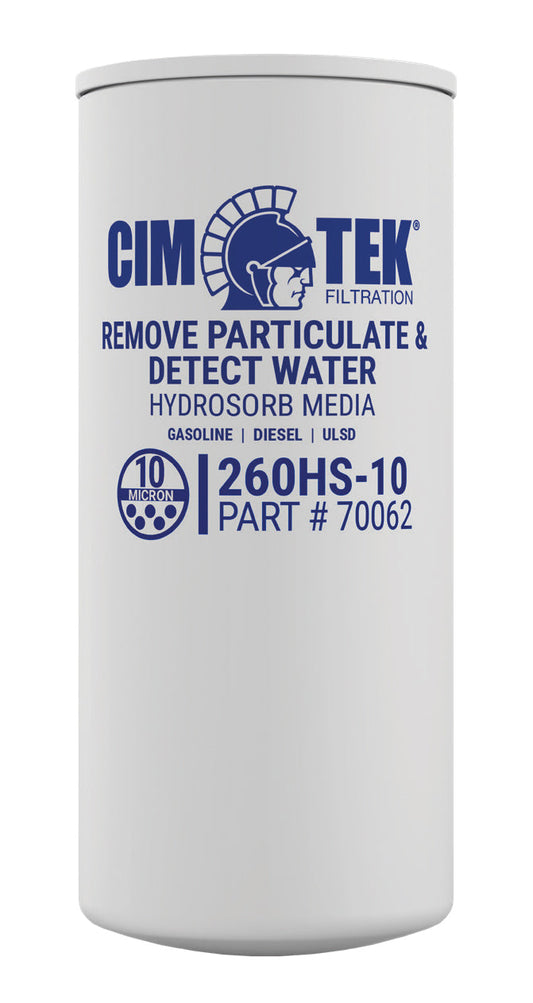CimTek Filter 70062/260HS-10, 10 Micron, 3/4"(1"-12) Threaded Filter