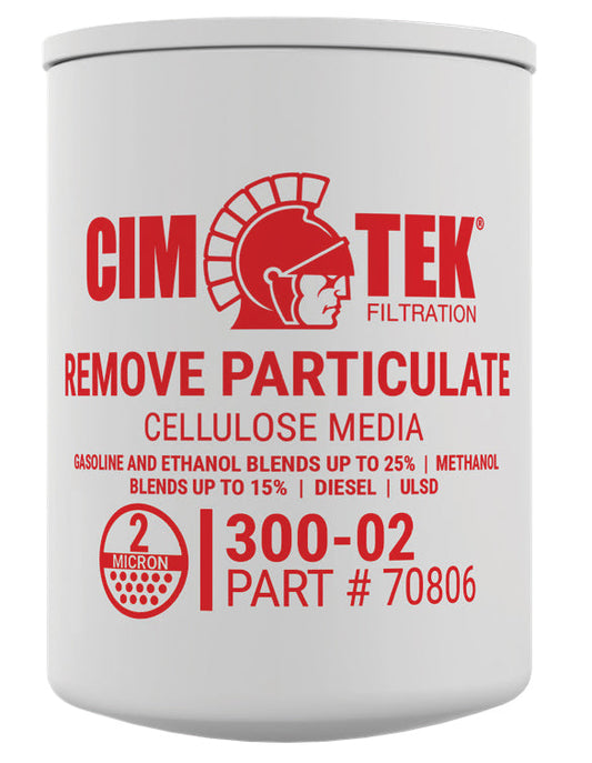 CimTek Filter 70806/300-02, 2 Micron, 3/4"(1"-12) Threaded Filter