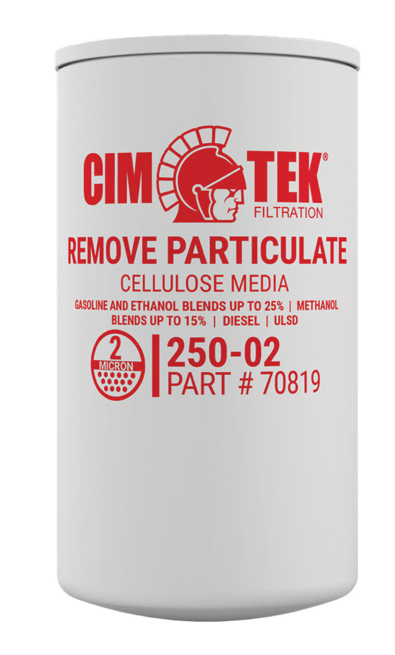 CimTek Filter 70819/250-02, Cellulose 2 Micron, 3/4" (1"-12) Threaded Filter