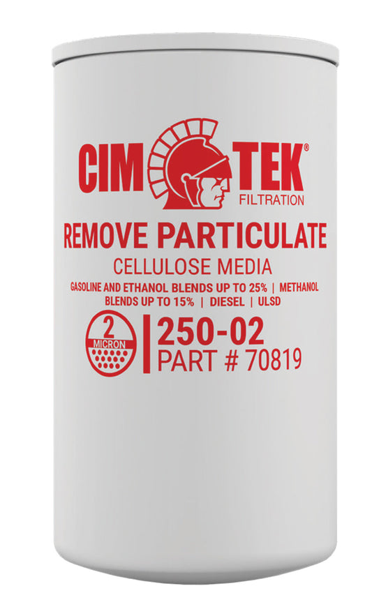 CimTek Filter 70819/250-02, Cellulose 2 Micron, 3/4" (1"-12) Threaded Filter