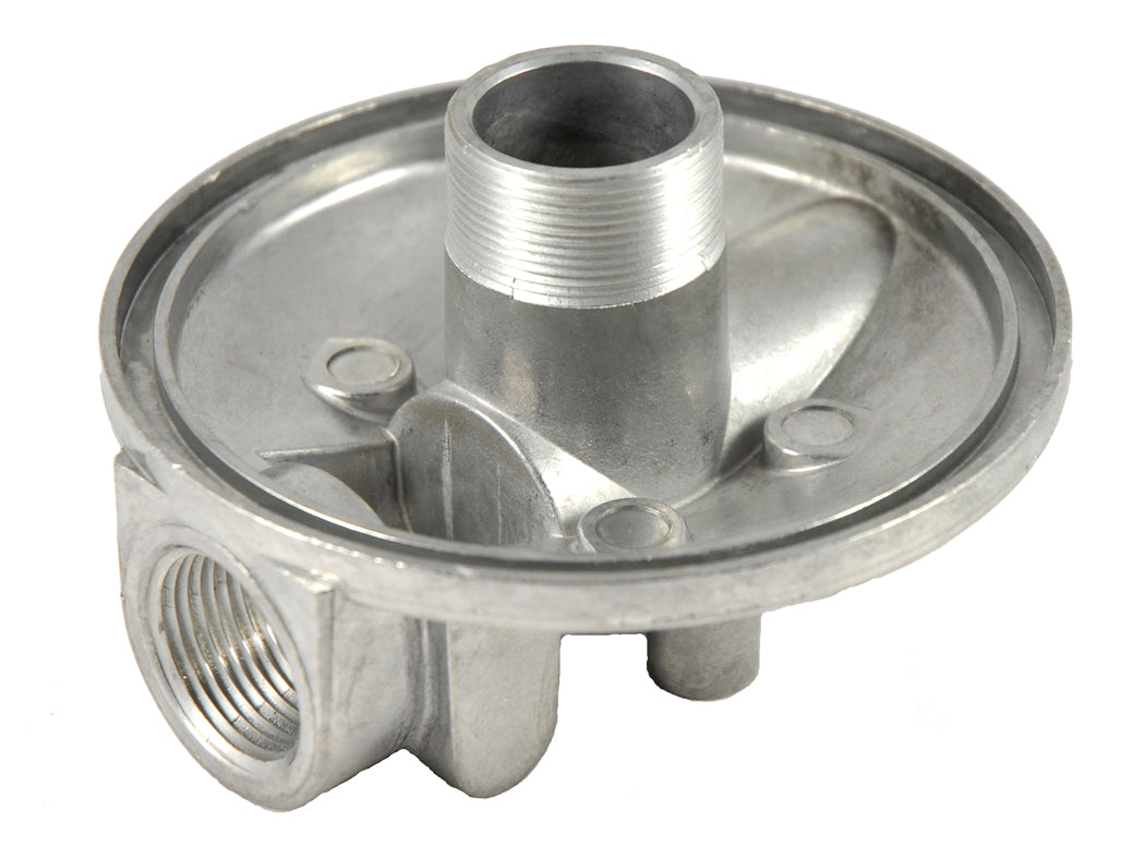 CimTek 50109/805 Filter Head, Aluminum, 1" NPT In/Out, Fits 1-1/2"-16 Threaded Filter Openings
