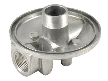 CimTek 50109/805 Filter Head, Aluminum, 1" NPT In/Out, Fits 1-1/2"-16 Threaded Filter Openings