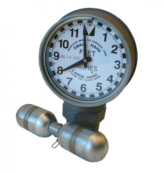Morrison Bros 818-0100 AGEVR 2" Male NPT Clock Gauge W/Standard Float, CARB EVR Approved