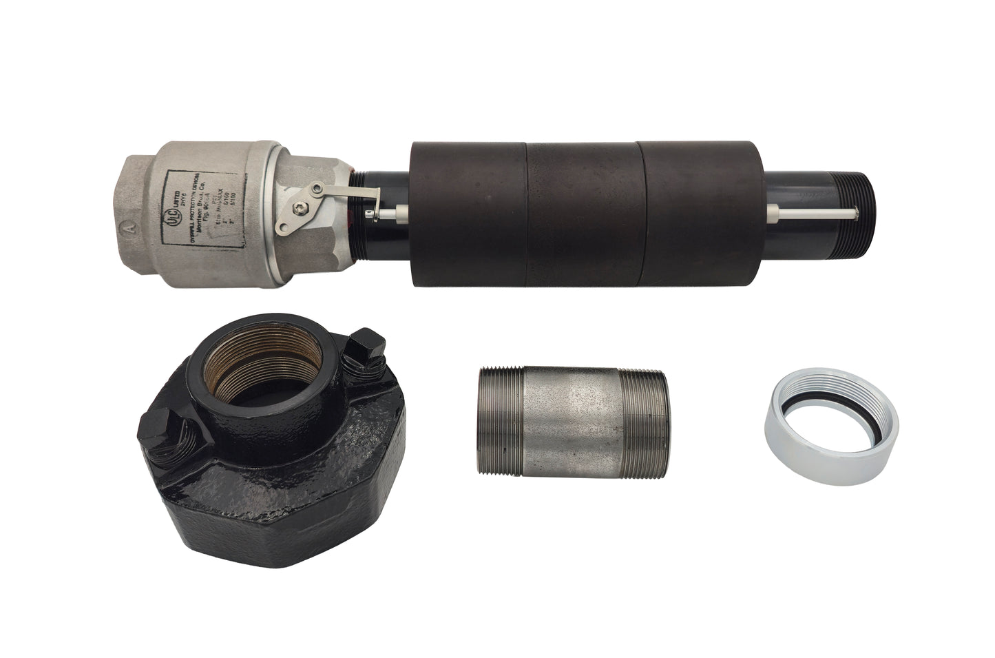 Morrison Bros 9095AA3200AVEVR Pressure Fill Overfill Prevention Valve, Aluminum Body w/ 2" FNPT x 4" FNPT Connections, CARB EVR approved