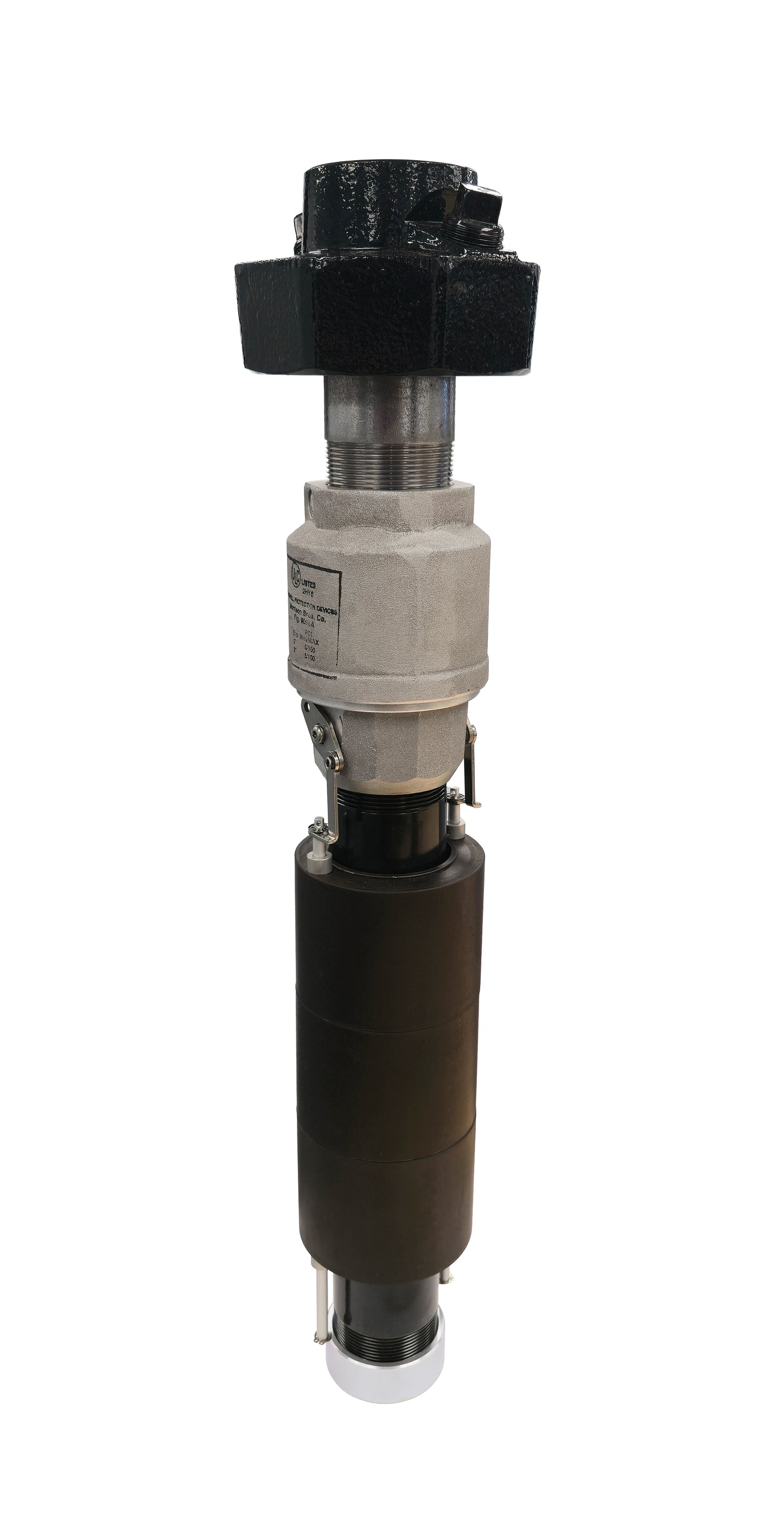 Morrison Bros 9095AA3200AVEVR Pressure Fill Overfill Prevention Valve, Aluminum Body w/ 2" FNPT x 4" FNPT Connections, CARB EVR approved
