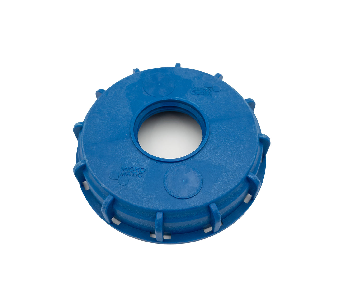 PBC6BP 6" IBC Blue Cap w/ 2" Butress Thread