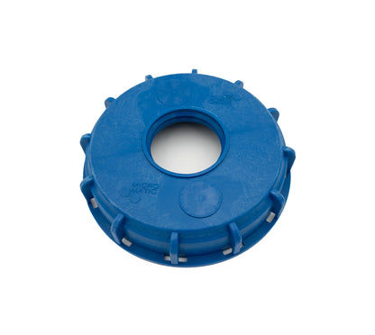 PBC6BP 6" IBC Blue Cap w/ 2" Butress Thread