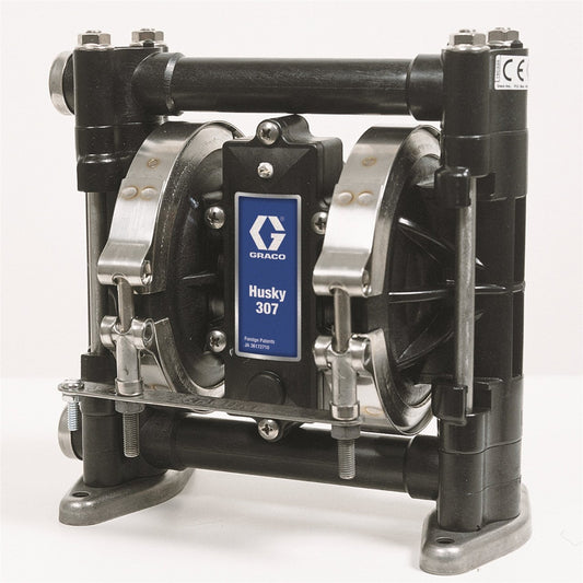 Graco D31255 Husky 307 3/8 in. NPT Standard Pump, PP Center Section, AC Seats, TPE Balls & TPE Diaphragm