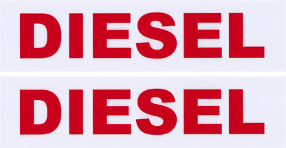 Decals For Fuel Storage Tanks - Diesel 3" Tall x 12" Wide