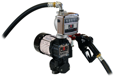 Piusi 120v EX100 Pro-Kit-Pump/Meter/Hose/Nozzle 26GPM