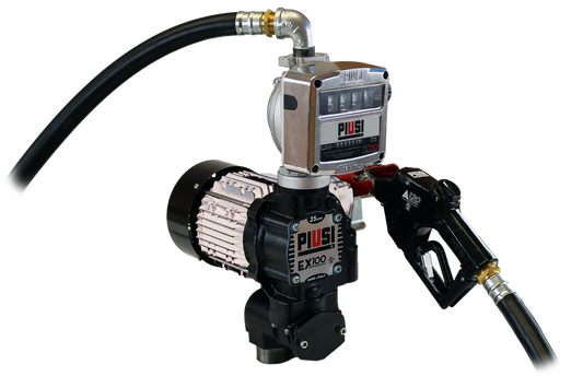 Piusi 120v EX100 Pro-Kit-Pump/Meter/Hose/Nozzle 26GPM