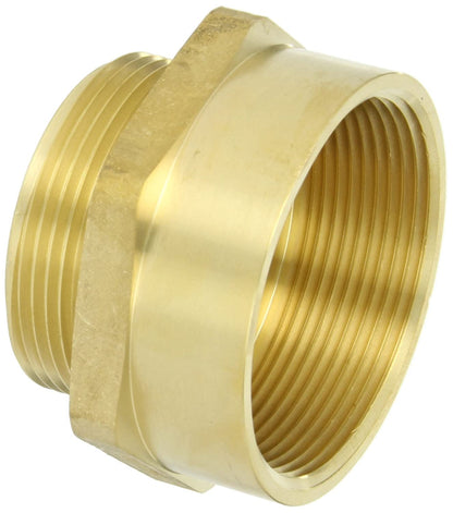 Dixon FM3025F Cast Brass Fire Equipment, Increaser Hex Nipple, 3" NPT Female x 2-1/2" NST (NH) Male