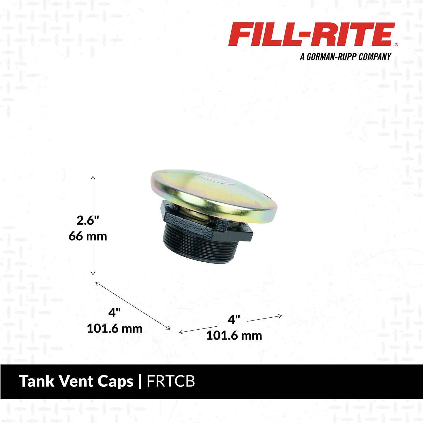 Fill-Rite FRTCB 2" Tank Vent Cap w/ Base